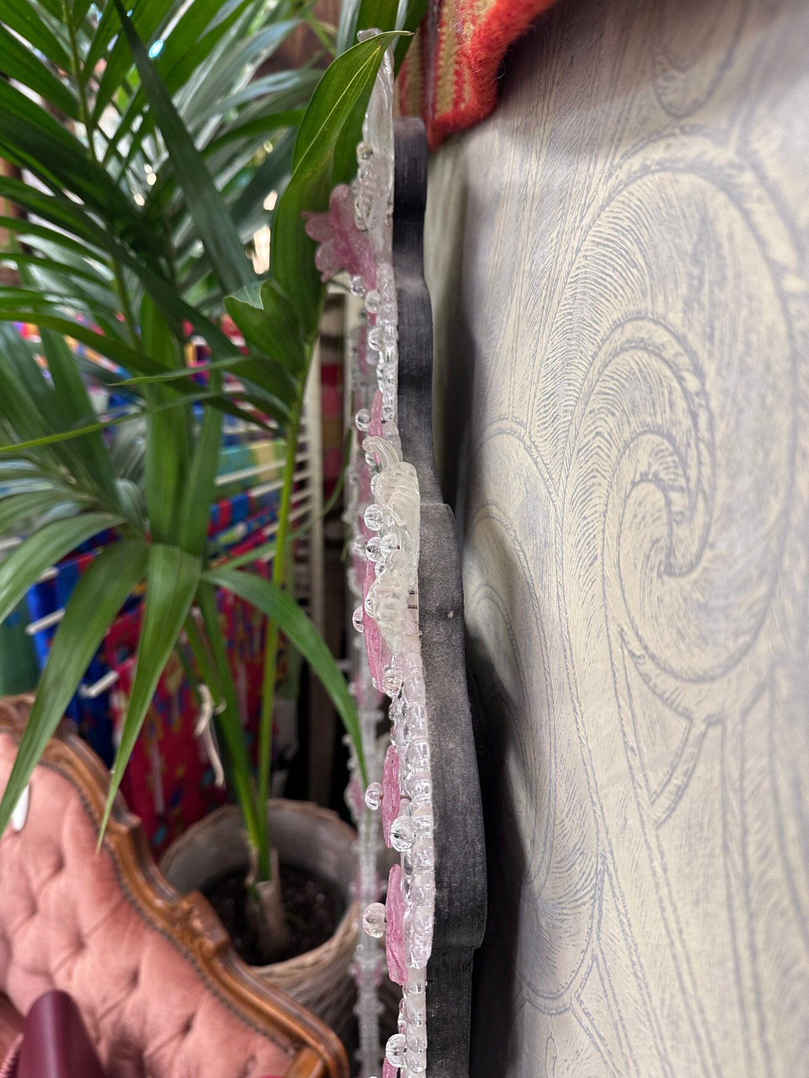 Specchio in vetro di Murano realizzato a mano anni ‘90 - immagine 3